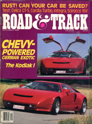 ROAD & TRACK 1986 DEC - BARBER SAAB, KODIAK, GTA